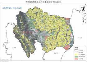 胡集镇耕地和永久基本农田分布示意图